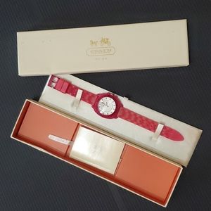 Coach Boyfriend Pink Wristwatch